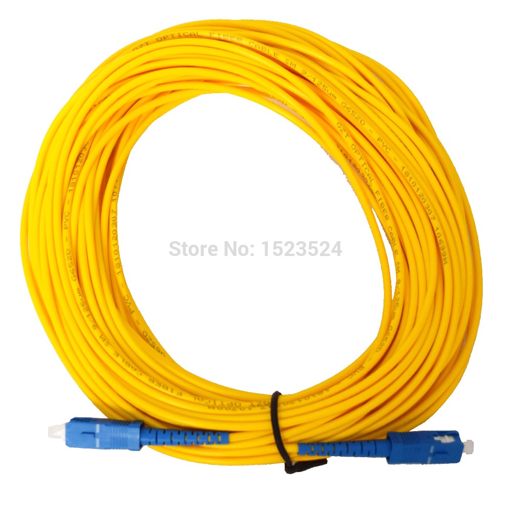 SM SX 3mm 3M 5M 10M 15M 20M 30M 9/125um 30 Meters Fiber Optic Jumper ...