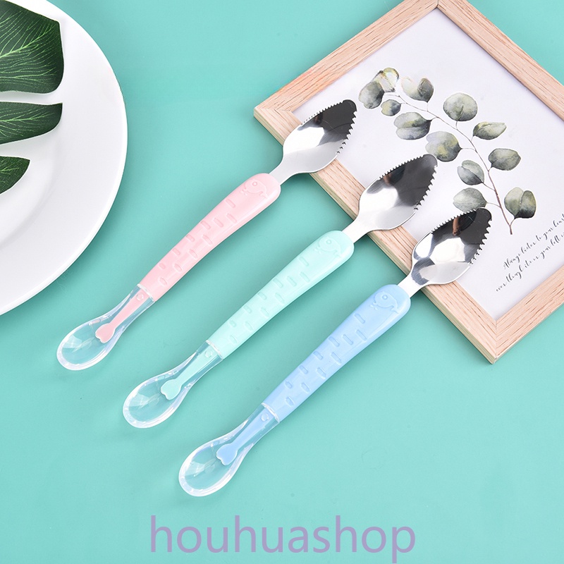 Ready Stock Baby Scraper Apple Puree Spoon Tableware Supplement Food ...