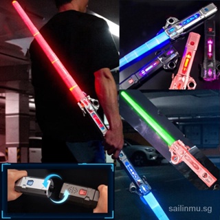 Metal Lightsaber Light Sword Metal Sword Pc Blade Heavy Dueling Rgb Light  Laser Cosplay Boy Gril Luminous Toy Stick Saber