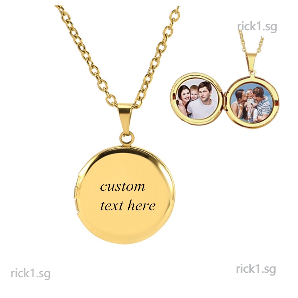 Gold circle pendant sales necklace personalized