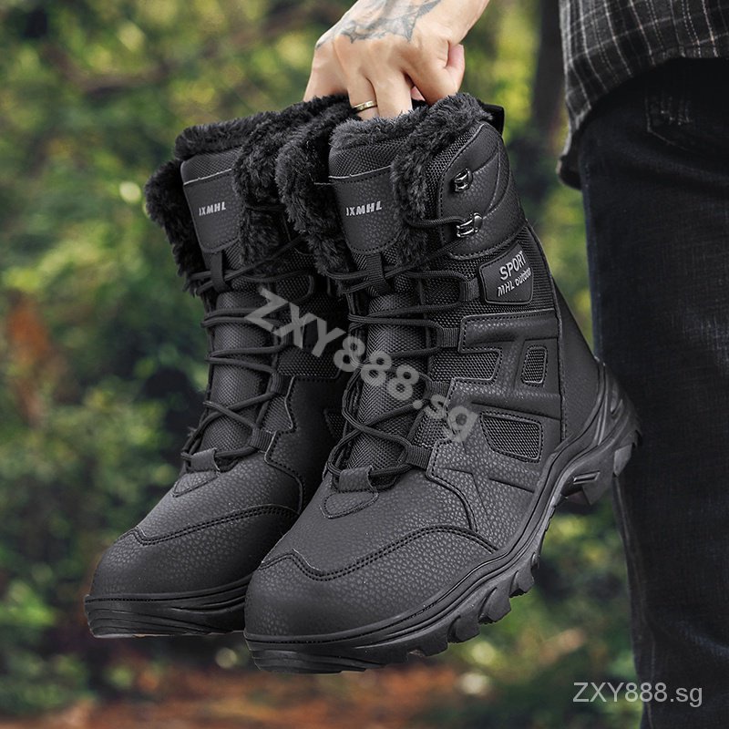 Ready Stock Large Size Outdoor Boots Combat Boots Men's Shoes Hiking ...