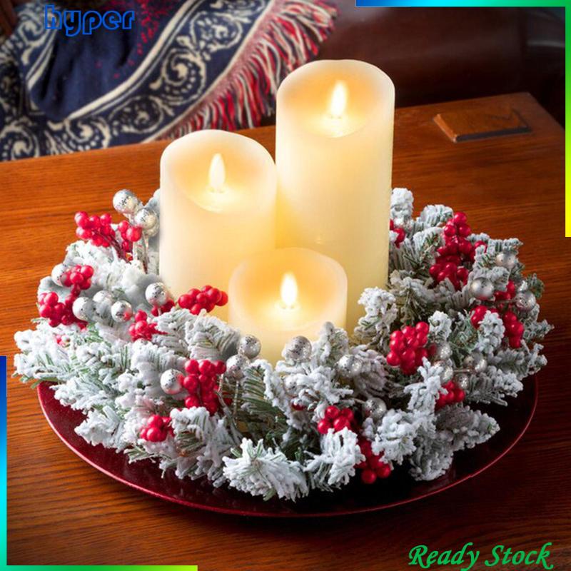 Christmas candle 2025 wreath rings