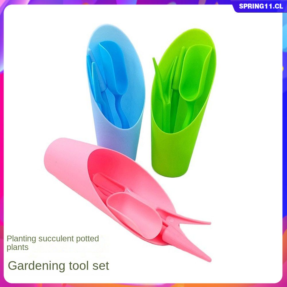 Garden Tool Set Garden Planter Kit Plastic Bucket Shovel Tool Combination Shovel SetFleshy Tool