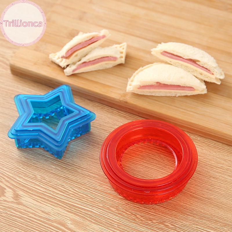 Trillionca Sandwich Cutter For Kids Lunch Toasted Mold Sandwiches