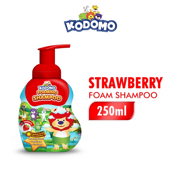 Kodomo Shampoo Strawberry Botol 250 ml x2 - Gambar 2