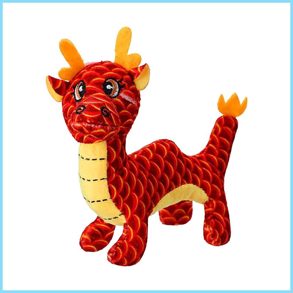 Chinese Dragon Plush Dragon Mascot Doll 2024 Chinese New Year Dragon