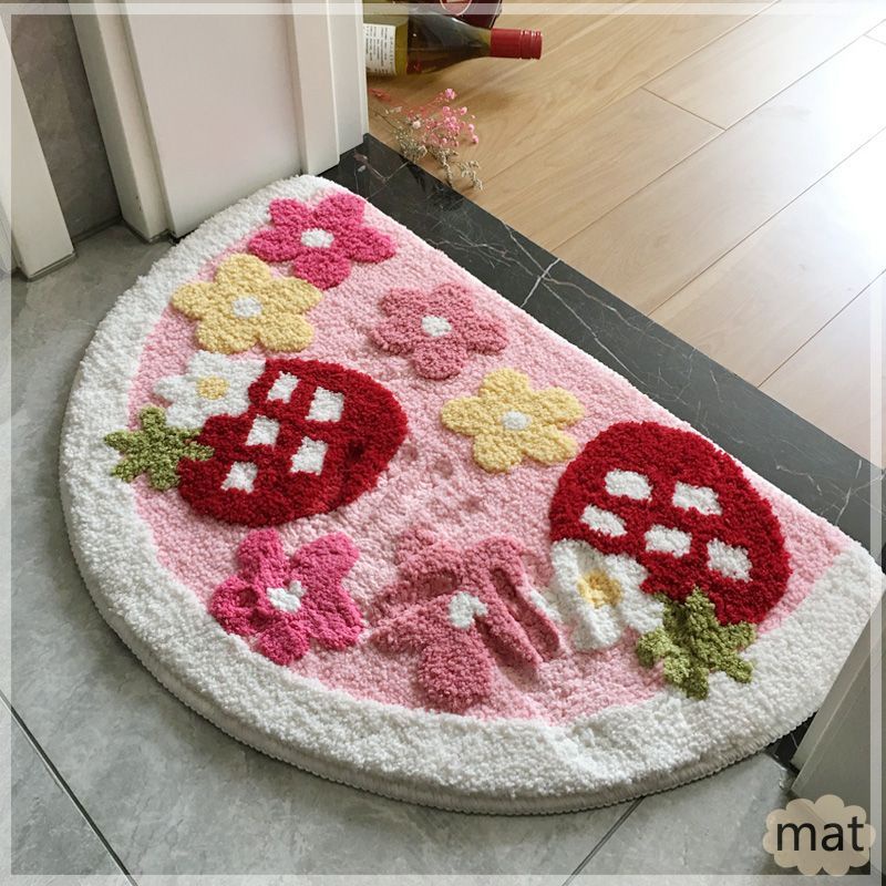Waterabsorbent Bathroom Floor Mat Cartoon Cute and Nonslip Mat