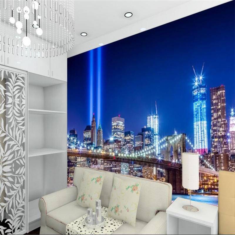 Custom Mural Trade Centre Lights Mural photo wallpaper 3D mural