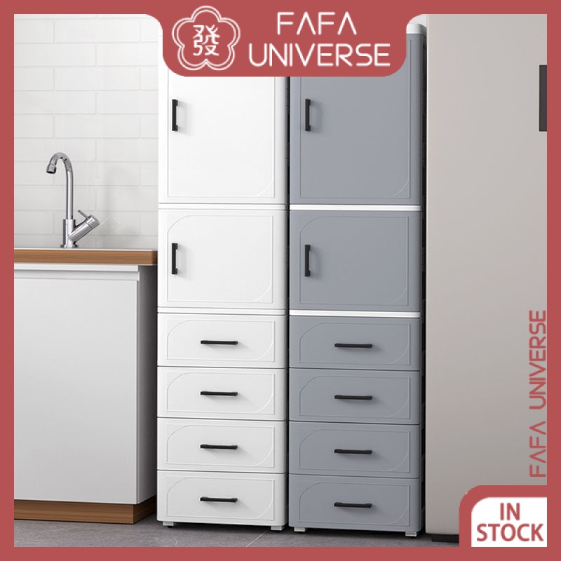 25/35cm gap plastic storage drawer kitchen toilet