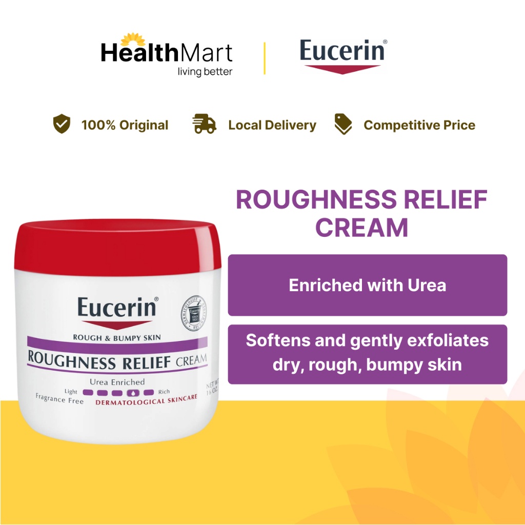 [SG] Eucerin Roughness Relief Cream, Body Moisturizer For Rough & Bumpy ...