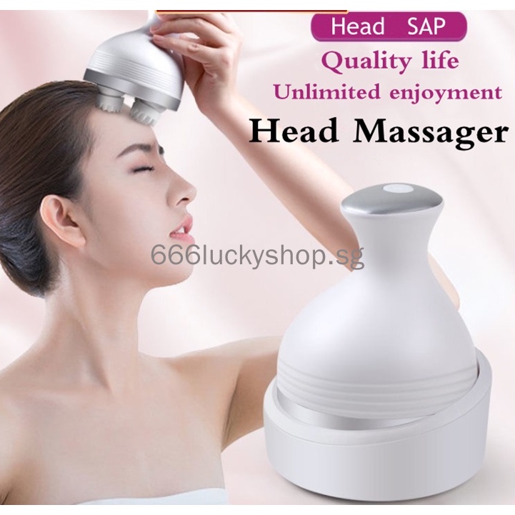 SG Ready Stock to ShipElectric Scalp Massager, Portable Rechargeable