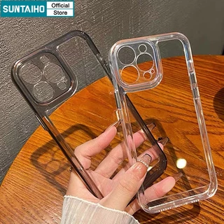 Suntaiho Transparent Softcase Casing Premium TPU Silicone clear Phone Case for Iphone 15 14 12 13 11 Pro Max IP 7 8 Plus Iphon X XS XR XsMax Camera Protector Bumper Shockproof Back Cover