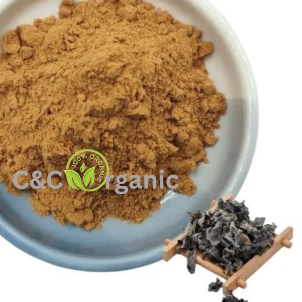 Black Fungus Powder 黑木耳粉 30g - 250g Cooked Black Fungus Mushroom Powder ...