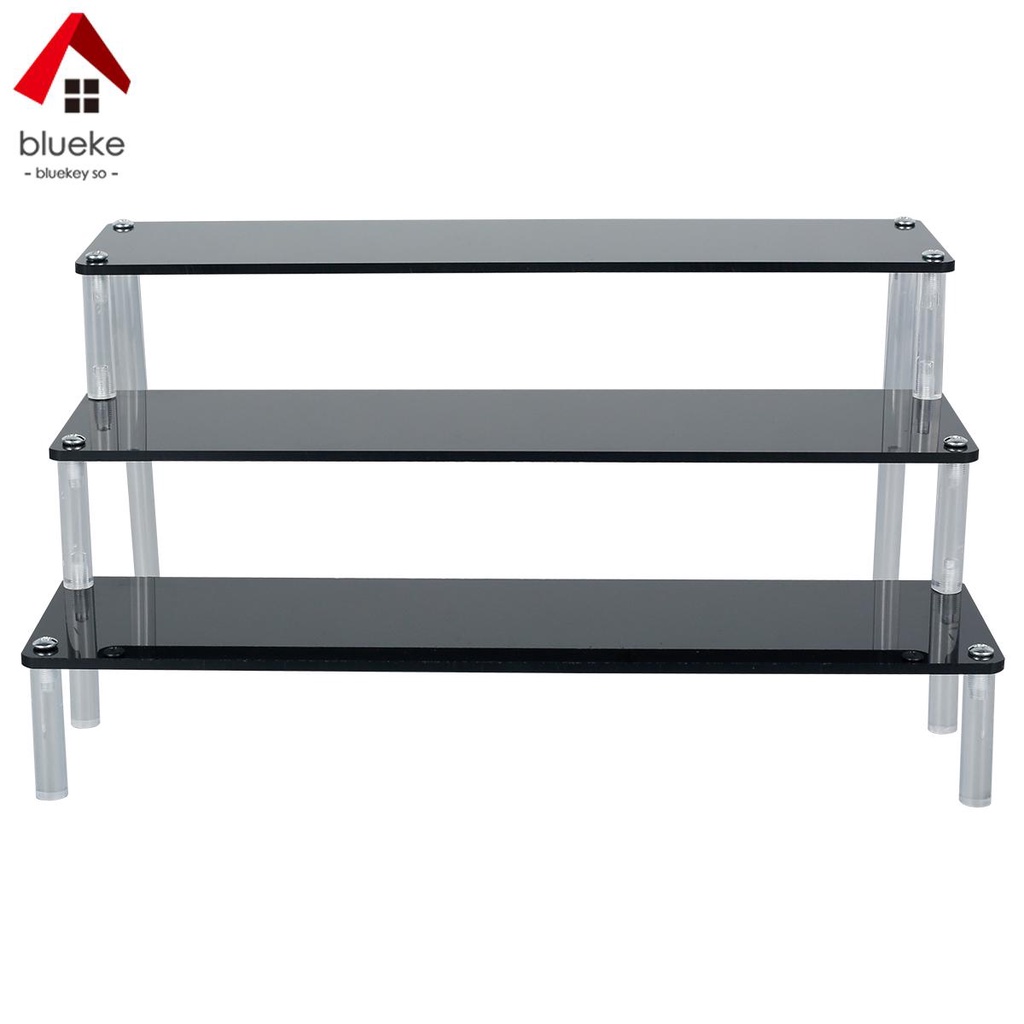 Acrylic Display Riser 3 Layers Black Acrylic Display Stand Cupcake ...