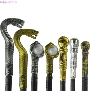 Gejoy Gold Costume Staff King Cane Walking Stick Cane Gold Costume Walking  Cane Prop Costume Accessory for Women Men Teens Halloween Party Theme Party