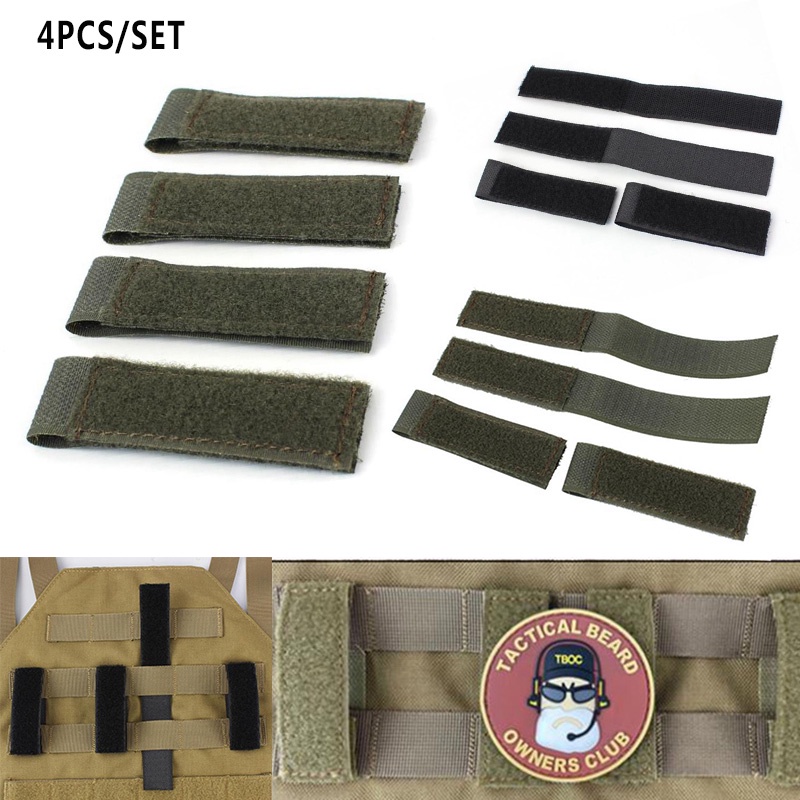 4 Pieces/Set Molle Vest Backpack with Adapter Patch Panel Hook and Loop
