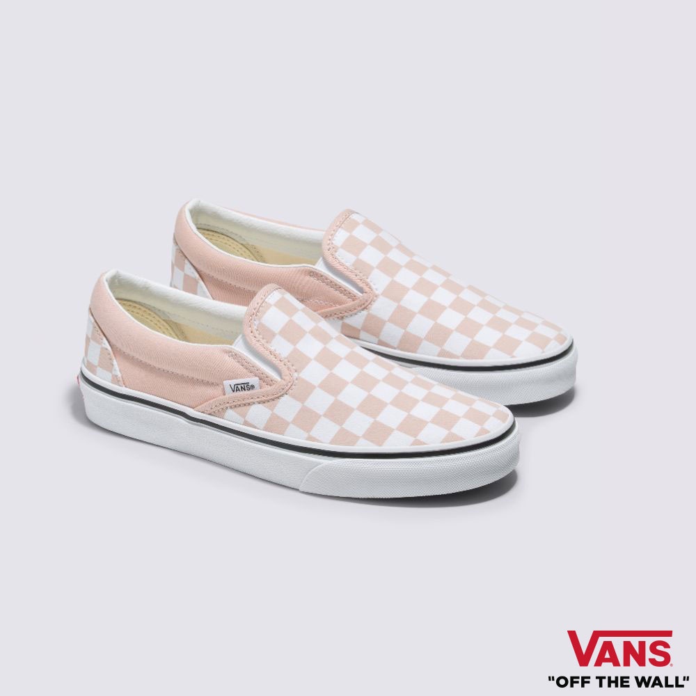 Mens pink slip on vans best sale