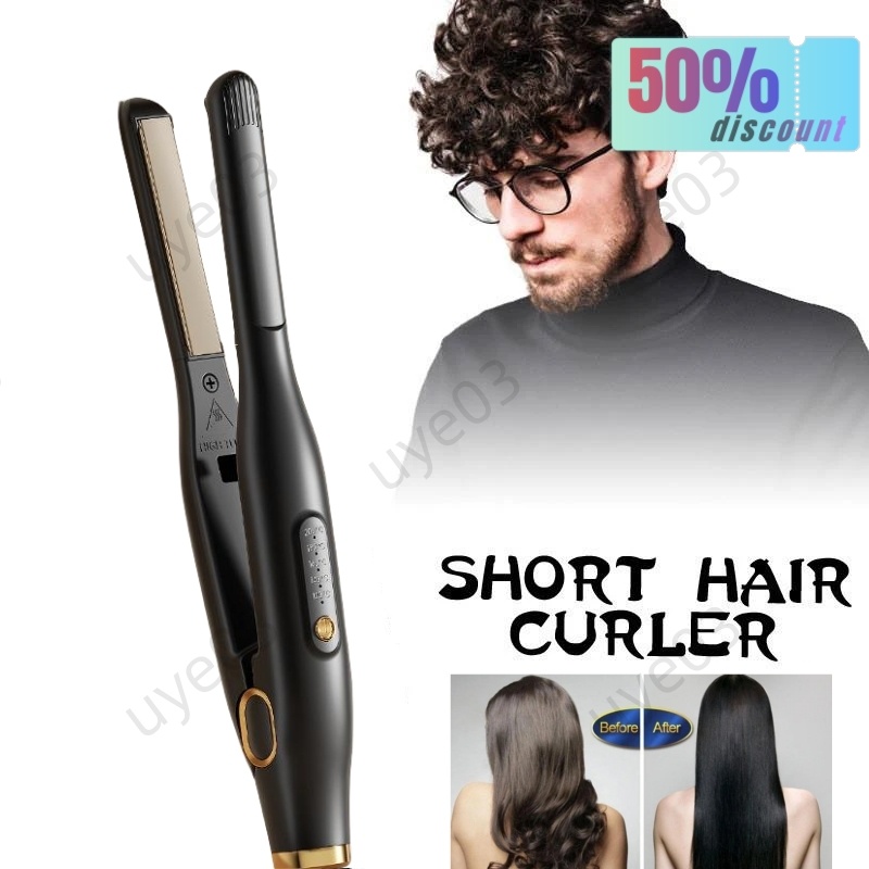 Straightener for men's top short hair