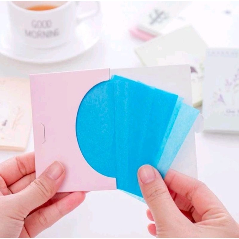 1PAK Kertas Linen Tissue Penyerap Minyak Wajah Tisu Paper Face Menyerap Oil Control Muka Perawatan Kecantikan Wanita Alami A234 - Gambar 4