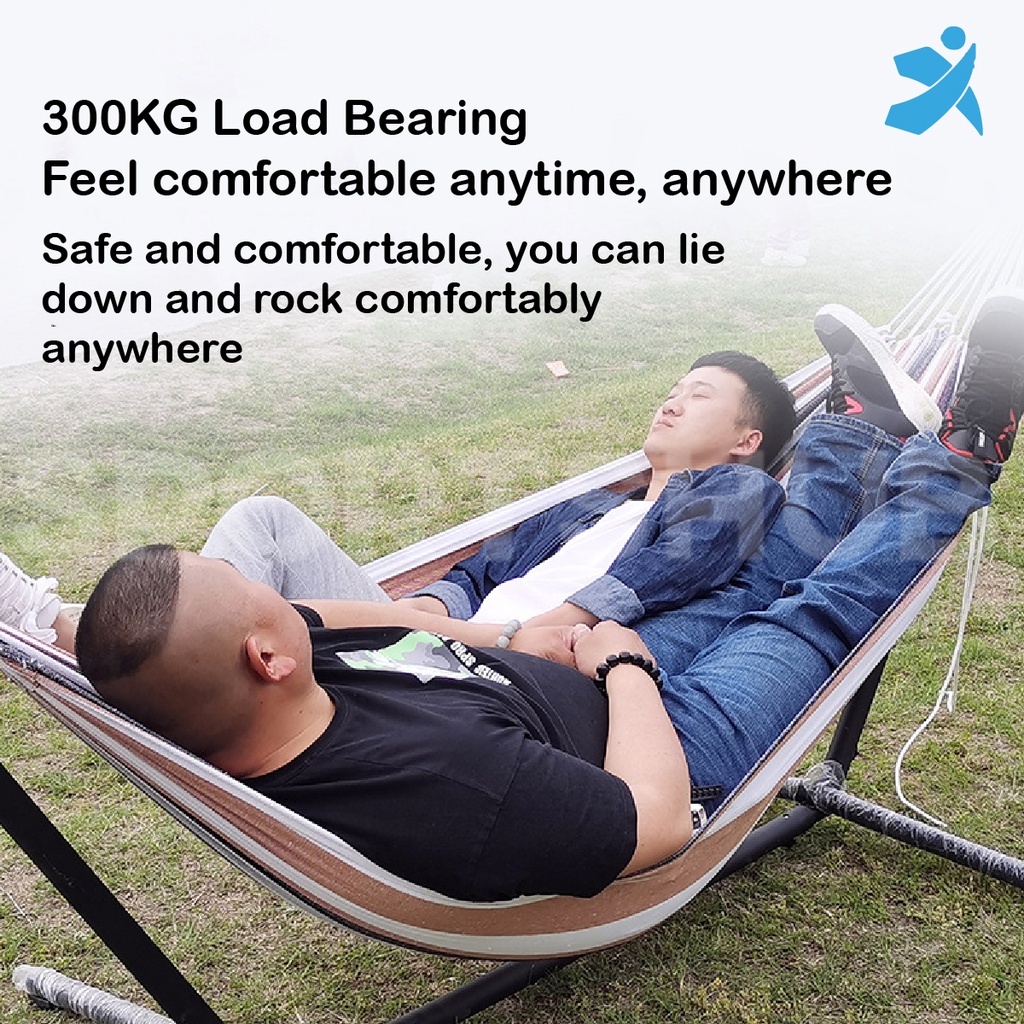 Foldable Bracket Hammock For Camping Outdoor Indoor Lazy Bed Chair ...