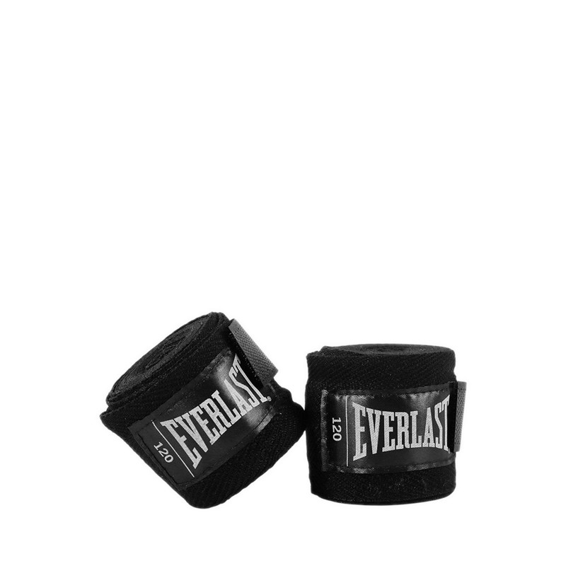 Everlast Men's Boxing Handwraps - Black - Gambar 2