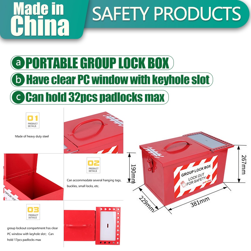 Lotolockout [LOCK BOX] Portable Safety LOCK Workstation; Safety LOCK