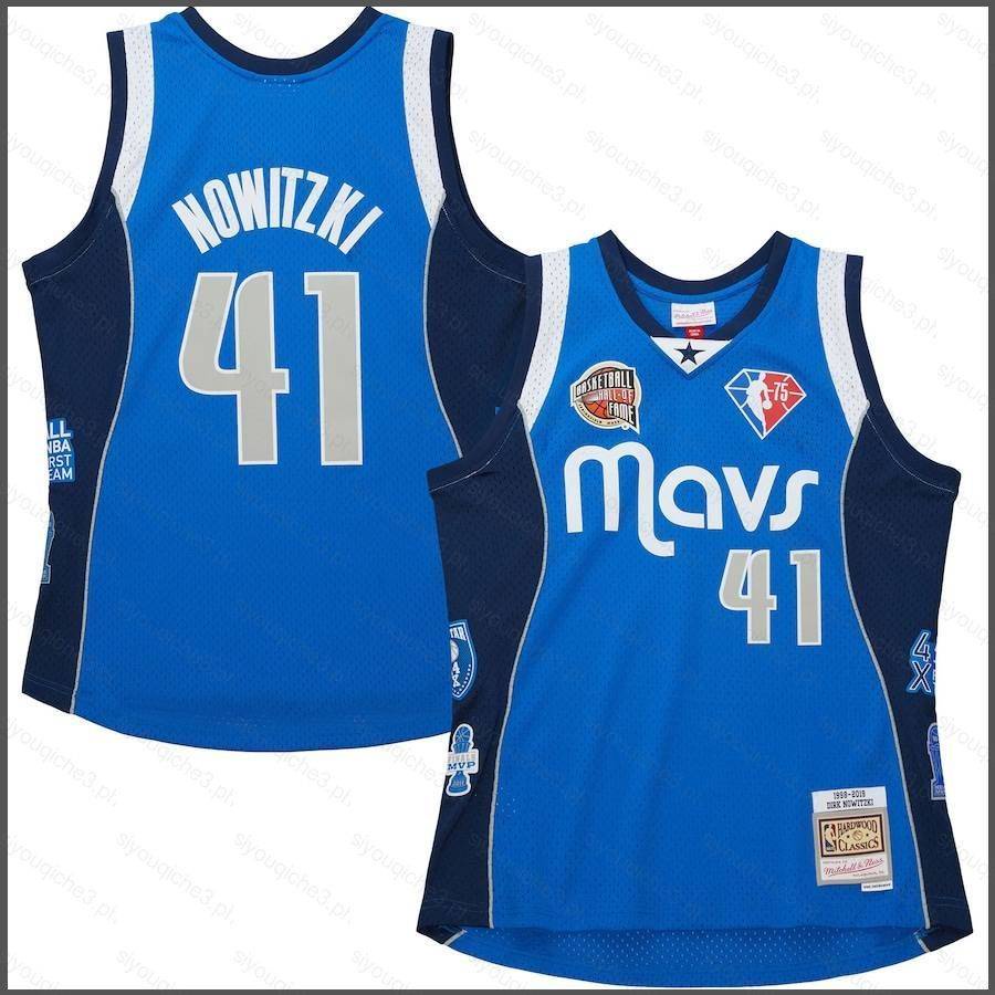 SY3 20232024 NBA Hall Of Fame Mavericks Nowitzki Jersey Retro