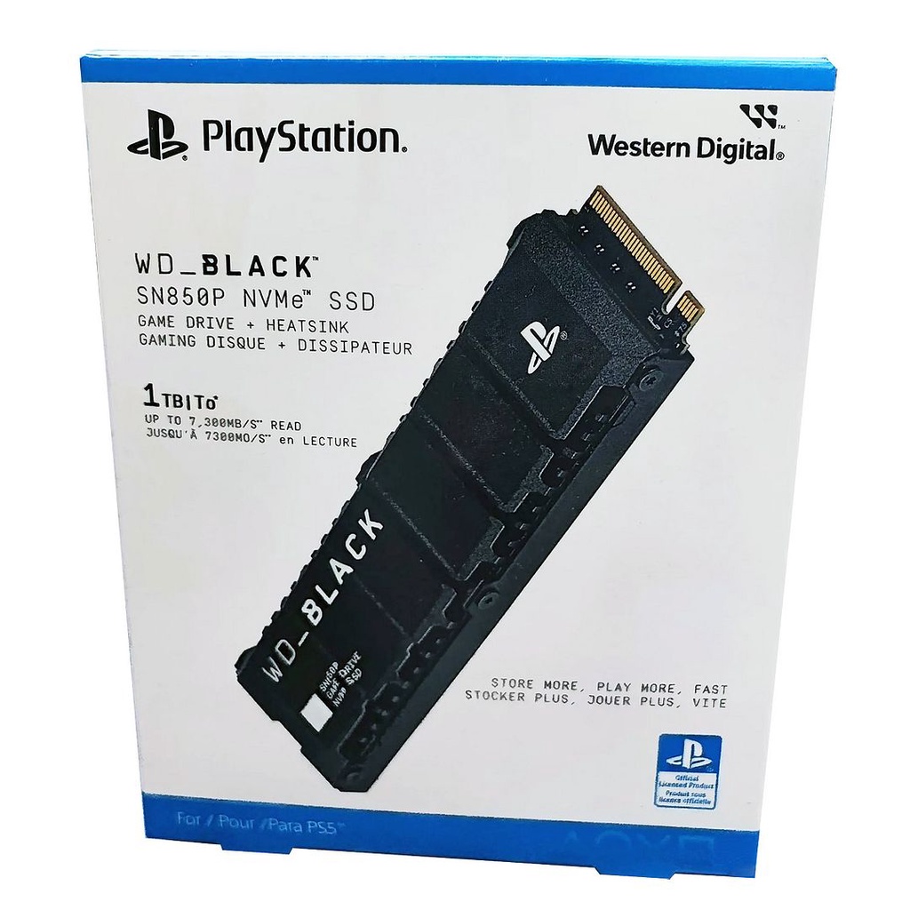 Western Digital 1TB WD_BLACK SN850P NVMe M.2 SSD for PS5 - w
