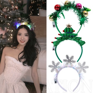 Fashion Christmas Headband With Antlers & Bells Party Costume Decoration  Festival Gift Christmas gift Christmas accessories