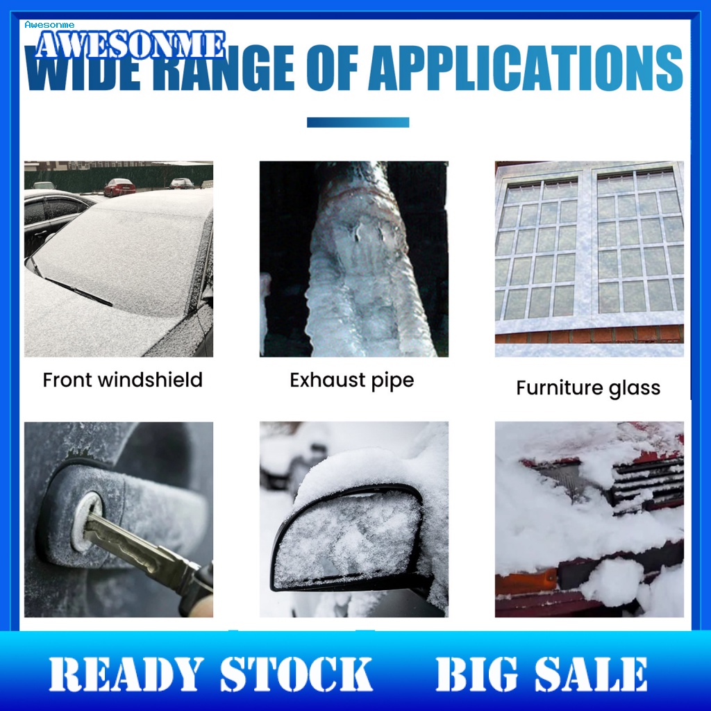Car Deicing Spray Powerful Frost Ice Remover Efficient Car Snow Melting