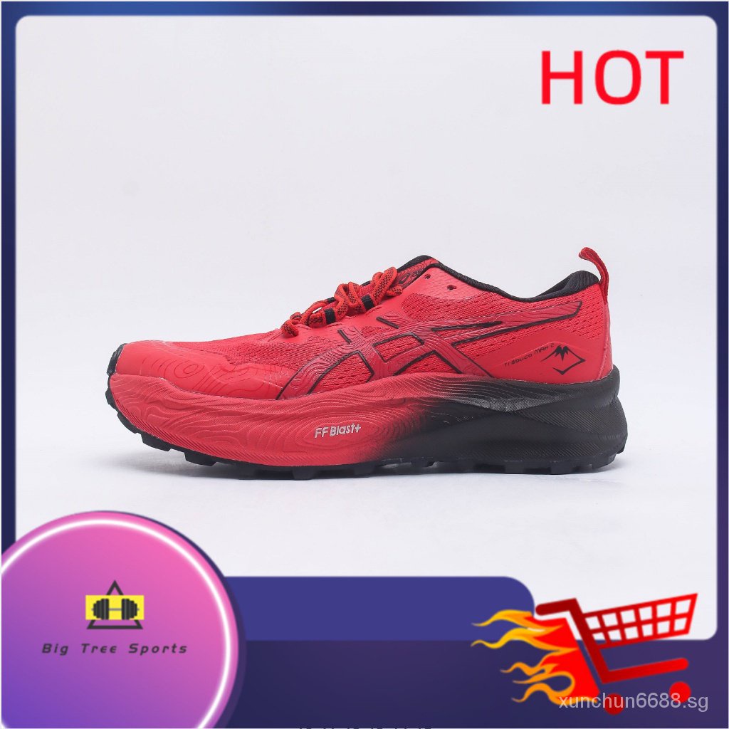 ASIC TRABUCO MAX 2 Non slip Durable Off road Running Shoe Men's Breathable Cushioning Shoe RVEK