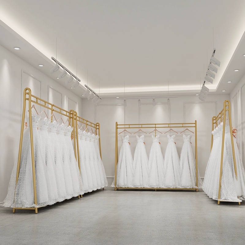 Wedding Shop Floor Display Rack Dress Suit Xiuhe Clothing Rackphoto ...