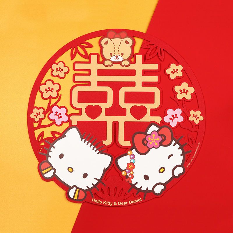 [PipiGO] Sanrio Hello Kitty Chinese new year decorations 2024 Wedding