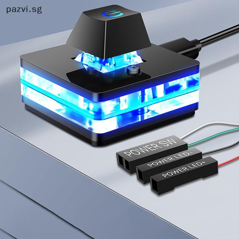 pazvisg Desktop Computer Switch For External Power Button 1.8M LED ...