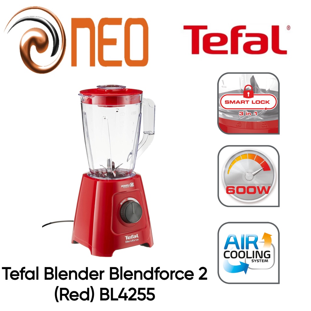 Tefal BL4255 Blender Blendforce (RED) 2 YEARS WARRANTY Shopee Singapore