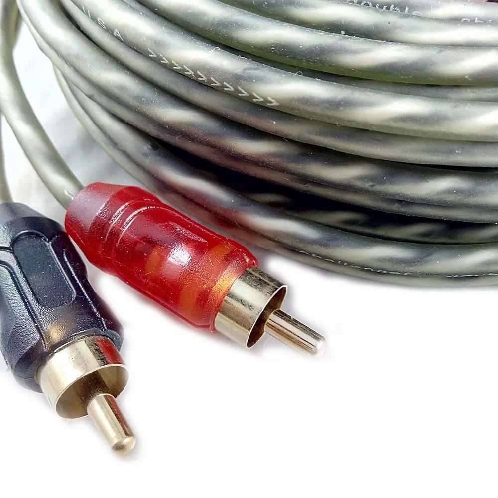SINCELIAN 4.5M Subwoofer Line Car Audio Amplifier Cable 2RCA To 2RCA