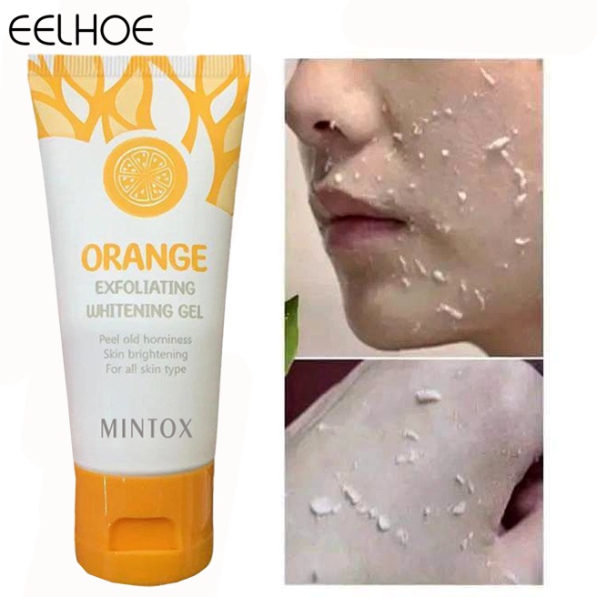 Mintox Orange Exfoliating Gel Whitening Facial Body Peeling Gel Scrub Blackhead Removal 50g