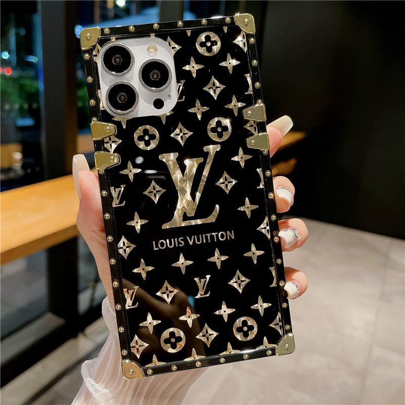 Lv square iphone case hotsell