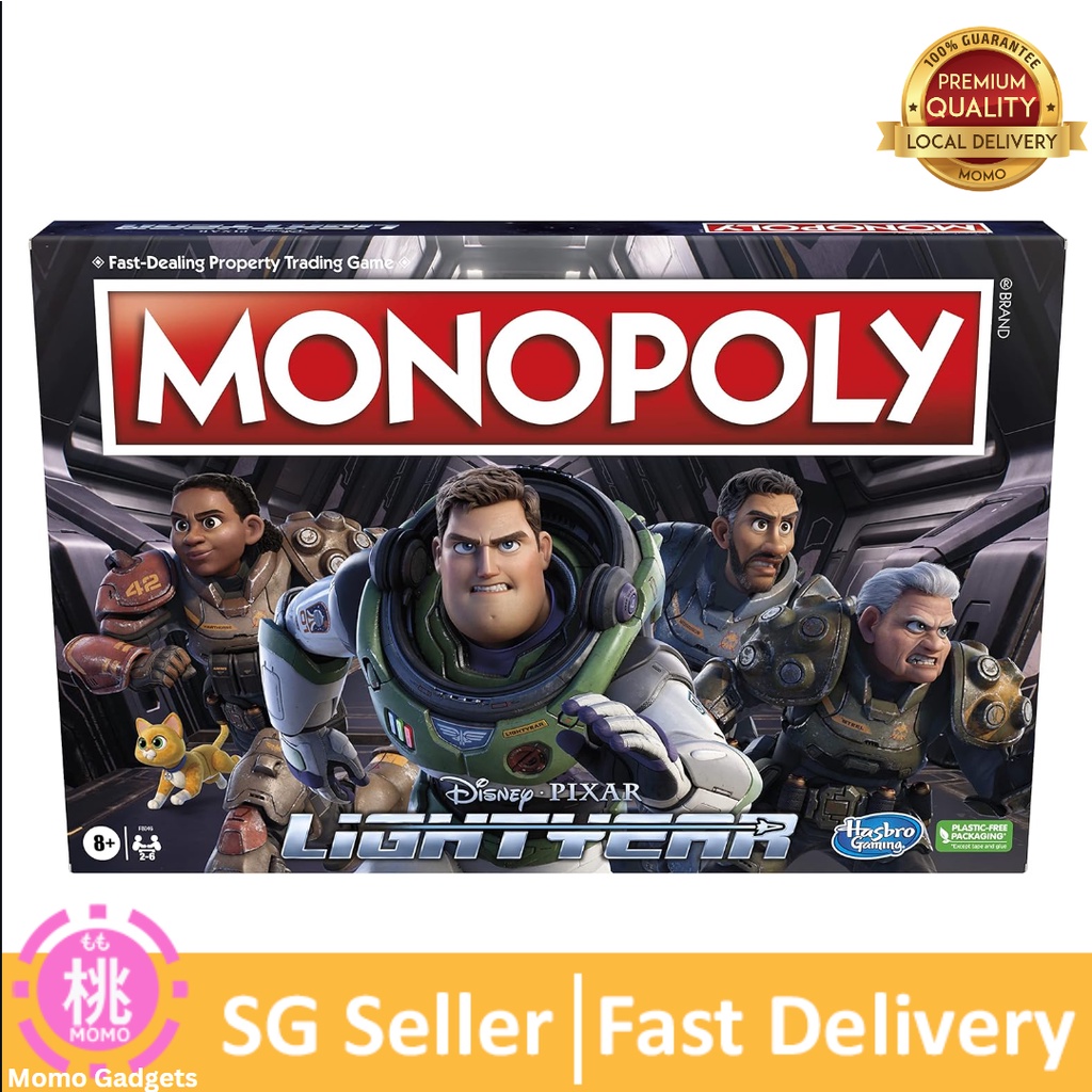 Hasbro Gaming Monopoly Disney and Pixar's Lightyear Edition Board Game