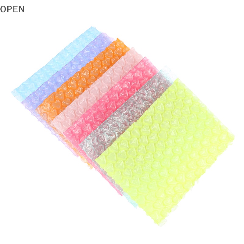 OP 10Pc 15*10cm HeartShaped Bubble Foam Wrap For Packing Mailers