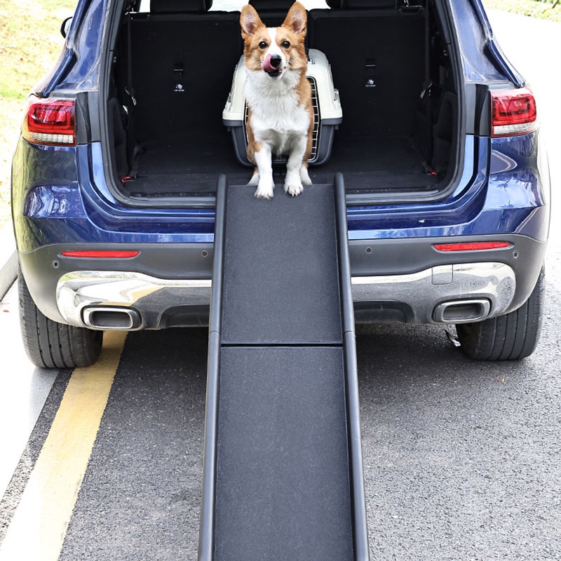 Dog Ramp Dog Stairs Folding Nonslip Pet Ramp Pet Auxiliary Ladder For ...