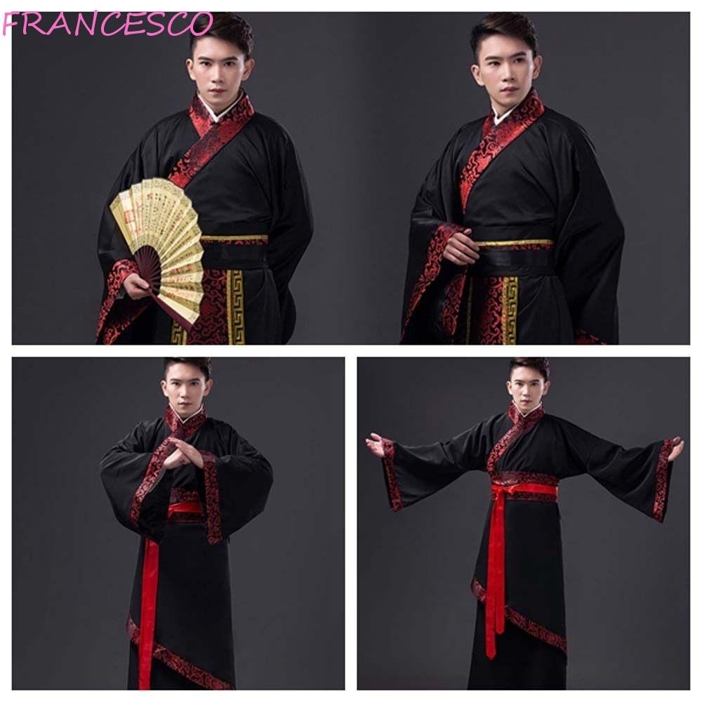 FRANCESCO Chinese Men Hanfu, Outfit Ancient Stage Costumes Chinese Men ...