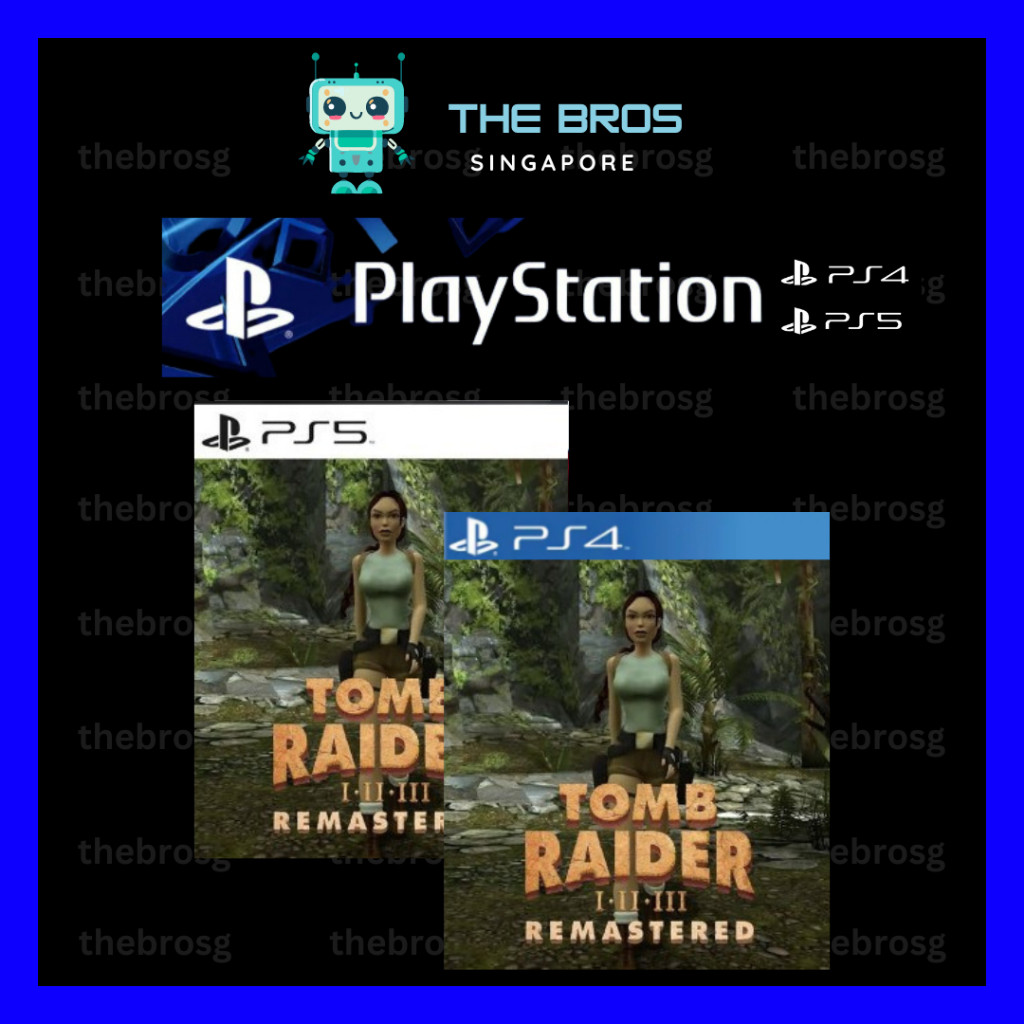 ⭐ PS4 PS5 PlayStation Digital Game Tomb Raider 1-3 Remastered