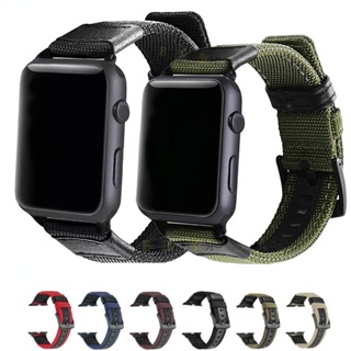 For Apple Watch Ultra 2 49mm AW Nylon Two-Section Watch Band(Army