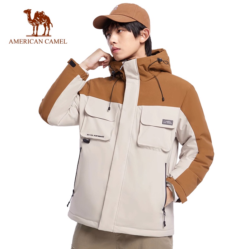 AMERICAN CAMEL Workwear Down Jacket Winter New Waterproof