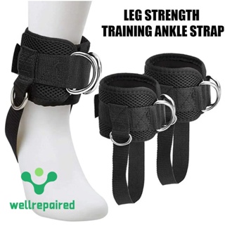 Double D-ring Ankle Cuff Straps Adjustable Leg Weight Wrist Belt