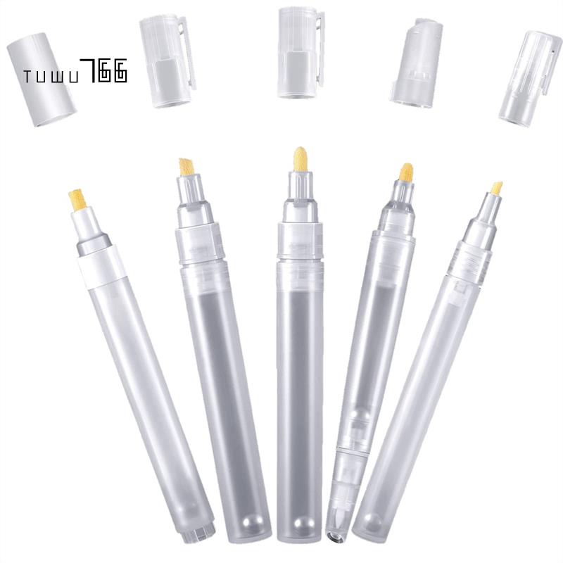 5Pcs Empty Refill Paint Markers Blank Refillable Paint Pens Empty ...