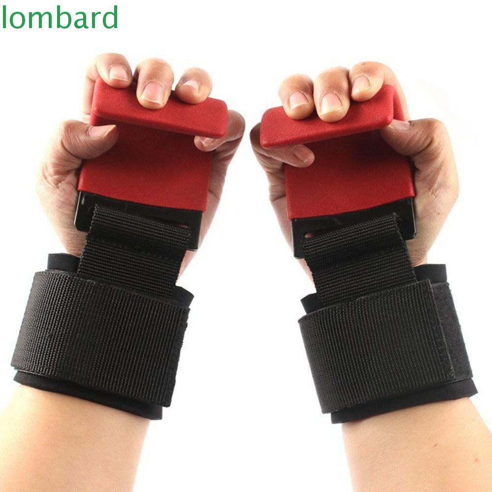 LOMBARD Weightlifting Hooks, Bodybuilding Equipment Nylon Heavy Weight