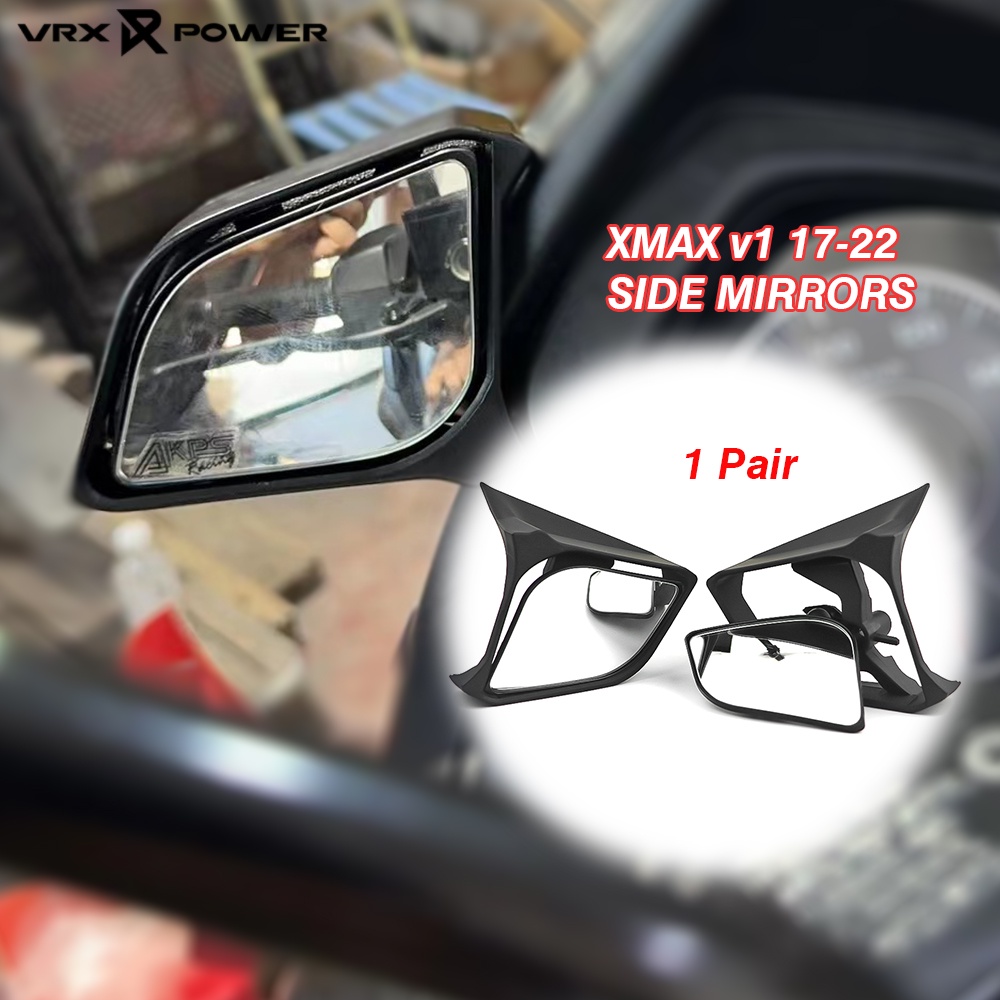 For Yamaha Xmax V1 300 250 2017 2022 Side Mirrors Rear View Mirrors Abs Sergeant Style Mirror 3612