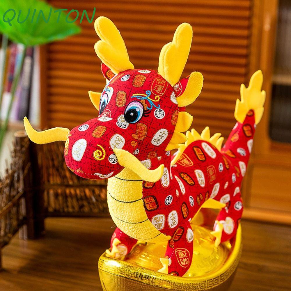 QUINTON Chinese Dragon Plush Toys, Chinese Dragon Zodiac Dragon Zodiac ...